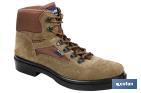 TREKKING BOOT | GREEN | CANVAS & QUILTED FABRIC | ALHAMA MODEL | RUBBER SOLE