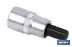 1/4" screwdriver bit socket | High-quality chrome-vanadium steel | With Allen tip of H8 - Cofan