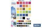 Paint colour chart | Colour chart for lacquers, woods, paints and decoration articles | Real colour chart | Size of 500 x 700mm - Cofan