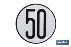 V-4 - Geschwindigkeitsbegrenzungsschild (50 km/h) - Cofan