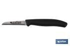Pack of 12 harvest knives | Wharncliffe Point Model | Blade size: 65mm | Black handle | Fruit cutter - Cofan