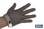 CUT-RESISTANT GLOVE | STAINLESS-STEEL MESH | METAL GLOVE FOR SAFETY WORK | SIZES: M, L AND XL