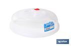 Microwave cover | Udai Model | Clear Polypropylene | Size: 26.5 x 8.2cm - Cofan