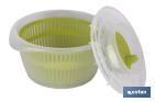 Salad spinner | Light green | Polypropylene | Size: 27 x 18cm - Cofan