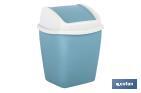 BLUE SWING TOP BIN