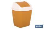 YELLOW SWING TOP BIN