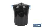 Trash bin | Black | 21L Capacity | Locking handles integrated | Trash bin with lid - Cofan