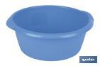 BASSINE DE COULEUR BLEUE | MODÈLE UDAI | CAPACITÉ 3, 6, 10, 15 OU 25 L | FABRIQUÉ EN POLYPROPYLÈNE | BASSINE MULTI-USAGES