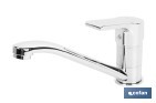 Single-handle sink tap | Low spout | Ross Model | Brass | Size: 12 x 25 x 4cm - Cofan
