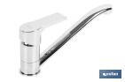 Single-handle sink tap | Low spout | Ross Model | Brass | Size: 12 x 25 x 4cm - Cofan