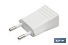 TWO-POLE PLUG | 10A - 250V | WHITE