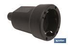 RUBBER CONTACT RUBBER COUPLING | 16A - 250V | BLACK