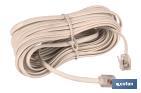 Flat telephone cable | With 2 connectors | Cable length of 2.2 and 4.5m - Cofan