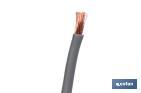 ROLLO CABLE ELÉCTRICO H07V-K DE 100 M | SECCIÓN DE CABLE DE VARIAS MEDIDAS | COLOR: GRIS