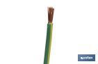 ROLLO CABLE ELÉCTRICO DE 100 M H07V-K | SECCIÓN DE CABLE EN VARIAS MEDIDAS | COLOR: VERDE