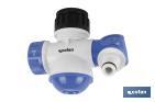Adaptador de Grifo | Con 3 Funciones de riego | Adaptador para grifo de Manguera - Cofan