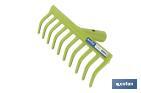 Garden rake | Metal | Suitable for wooden handle | Ideal for garden and agricultural sector - Cofan
