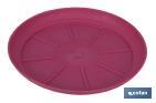 Cherry Red Flower Pot Tray, Altea Model - Cofan