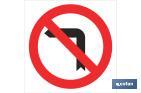 PROHIBITION TURN LEFT