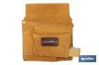 Super leather tool pouch | Cowhide leather | It has 6 pockets - Cofan