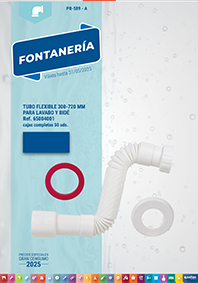 Tubo flexible para lavabo y bidé