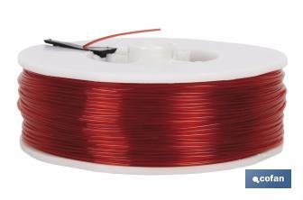 Hilo de Sedal Monofilamento de Nylon 100% Rojo - Cofan