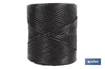 Synthetic raffia threads, black - Cofan