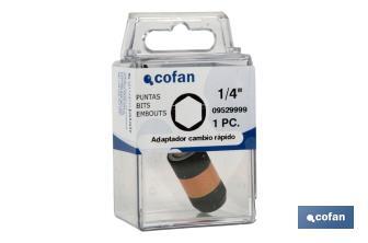 Quick change bit holder adapter - Cofan