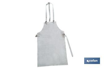 Welding apron | Split suede | Size: 90 x 55cm | Safety welding apron - Cofan