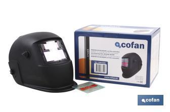 Automatic welding helmet | Suitable for ARC/MIG/MAG/TIG welding | Maximum face protection - Cofan