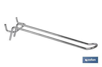 Double hook (Pegboard panel) 15cm - Cofan