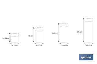 Borosilicate glass bottle | Capacity from 550ml to 1,900ml | Suitable for food contact | Suitable for food storage - Cofan