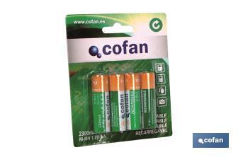 Rechargeable batteries AA - Cofan