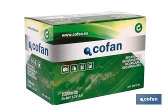 Pilas Recargables AA - Cofan