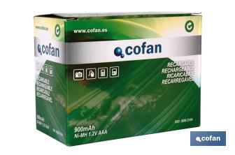 Rechargeable batteries AAA - Cofan