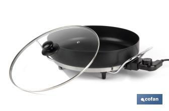 Sartén Eléctrica Modelo Belice | 1500 W | Base de acero con revestimiento adherente | Diámetro 36 cm - Cofan