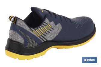 Scarpe sportive | Sicurezza S1P-SRC | Modello Solana | Colore: blu | Suola antiscivolo - Cofan