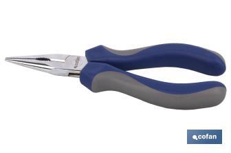 Needle nose pliers with spring | Chrome-vanadium steel | Size: 200mm - Cofan