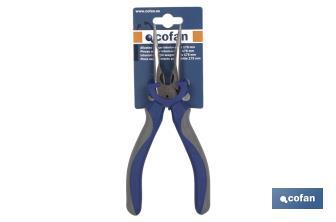 Bent nose pliers with spring | Chrome-vanadium steel | Size: 200mm - Cofan