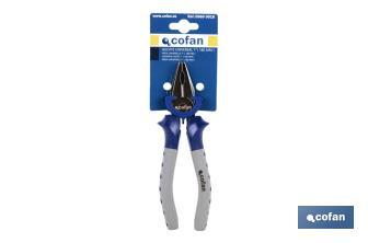 High performance combination pliers | Electrician pliers with ergonomic handle | Size: 200mm - Cofan