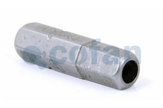 Punta Hexagonal inviolable para atornillador de Acero | Modelo 1/4" Allen Estándar | Longitud 25 mm - Cofan