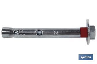 Metallic anchorage with hexagonal screw 6.8 Standard Blister - Cofan