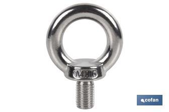 Stainless steel A2 male elevation ring DIN-583 - Cofan