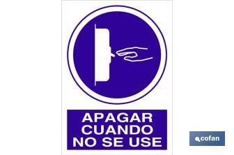 Apagar após utilização - Cofan