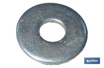 Wide flange flat washers DIN-9021 Standard Blister - Cofan