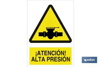 Warning! High pressure - Cofan