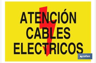 Attention electrical wires - Cofan