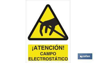 ¡ ATTENTION ! CHAMP ÉLECTROSTATIQUE - Cofan