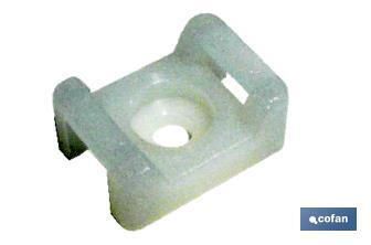 Screw base for cable ties - Cofan