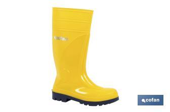 Rain Boot | Security S5 | Yellow | PVC | Steel Toe cap and Insole - Cofan